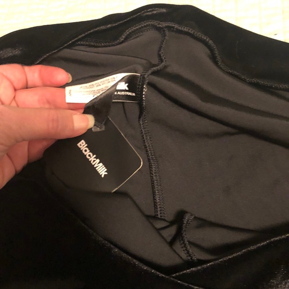 NWT BlackMilk Velvet Spartans High Waisted Sheer Flare Pants L Large - Picture 3 of 9